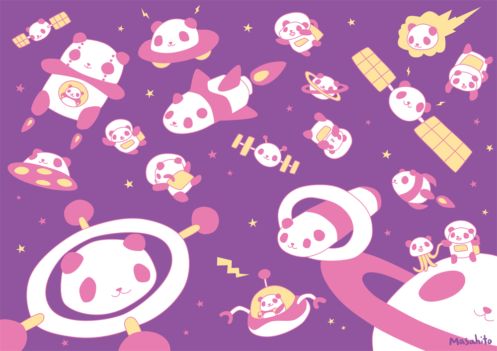 pandas in space